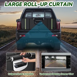 WITSTEP Tailgate Pad for Mountain Bike, Upgrade Truck Tailgate Bike Pad with Reflective Strips & Tool Pockets, Heavy Duty MTB Tailgate Pad Pickup Tailgate Cover for 5 Bikes