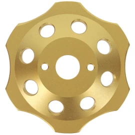 PRODIAMANT PKD Diamond Cup Wheel 125 mm x 22.2 mm 6 Segments Diamond Cup Wheel 125 mm Fits Angle Grinder