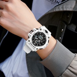 findtime Mens Military Watch Digital Analogue Watches Waterproof Sport Tactical Outdoor Wristwatch Big Face Alarm Stopwatch LED Wrist Watch for Men