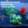 Ameliade Aquarium Plants Fish Tank Decorations Betta Silk Leaf Pad