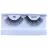 10 Pairs 100% Human Hair False Eyelashes Natural Black #80