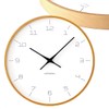 KATOMOKU plywood clock 7 natural sweep (continuous second hand movement)