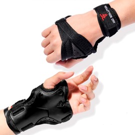 SCGEHA Skateboard Protector for Wrists, Skateboard, Wrist Guard, Inline Skate (L)