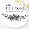 Unicra - Peines para el pelo para novia, color negro