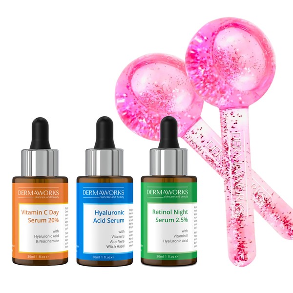DERMAWORKS Skincare Gift Set - Ice Globes for Face &