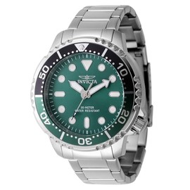 Invicta Pro Diver Men 48mm Stainless Steel Steel Green dial PC21J Quartz