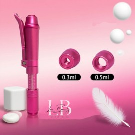 LuxBeauty Dark Pink No Tariff Dual Tip 0.3/0.5ml Dermal Filler Lip Enhancement PenColor: Dark pink Dual, Size: 20x30+5