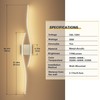 Joossnwell Brushed Nickel Vanity Light for Bathroom Light Fixtures Modern