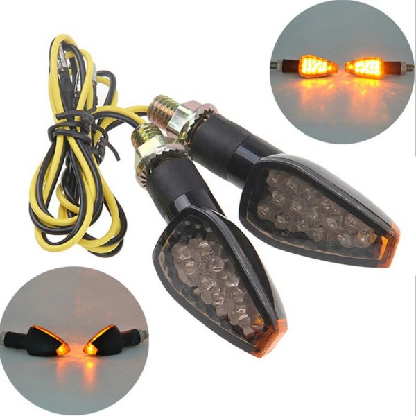 Unbranded Carbon Universal Motorcycle Smoke Lens LED Turn Signal Indicator