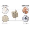ZOLLNER Set of 10 Flannels with Waffle Pattern, 100% Cotton,
