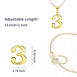 925 Sterling Silver Number 0-9 Charms Pendant Necklace with Chain (7)