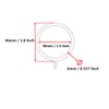 Adiyer 28pcs 1.5-Inch Inner Diameter Drapery Eyelet Sliding Curtain Rings