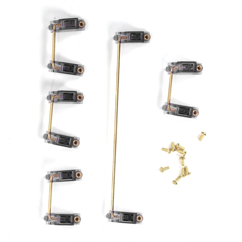 Mechanical Keyboard Stabilizer with GoldPlated Screws Computer Accessory for DIY
