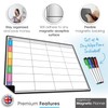 TMS A4 Magnetic Weekly Planner and Dry Wipe Pens |