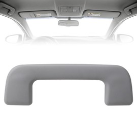 Shtuomoland Front Inner Roof Pull Handle Grab Auto Interior Ceiling Handrail Without Hook Grey Compatible with Toyota 2014-2018 with Corolla Rav4 with Highlander Replace 74610-02170 LH=RH Universal