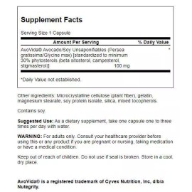 Swanson Avovida 100 mg 60 Capsules