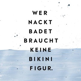 20 Napkins Nude Bathing | Funny | Saying | Table Decoration 33 x 33 cm