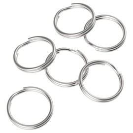 Pawfly 100 Pack 1/2 Inch Split Key Rings Mini Jump Rings Dog Tag Rings with Double Loops Small Metal Rings Connectors for Car Keys, Jewelry Necklaces Bracelets Earrings Crafts Ornaments and DIY Arts