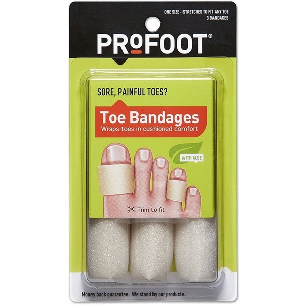 ProFoot Toe Bandages One Size 3 Each (Pack of 2)