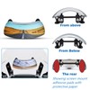 Qiilu Espejo retrovisor para motocicleta, espejo retrovisor universal para motocicleta,