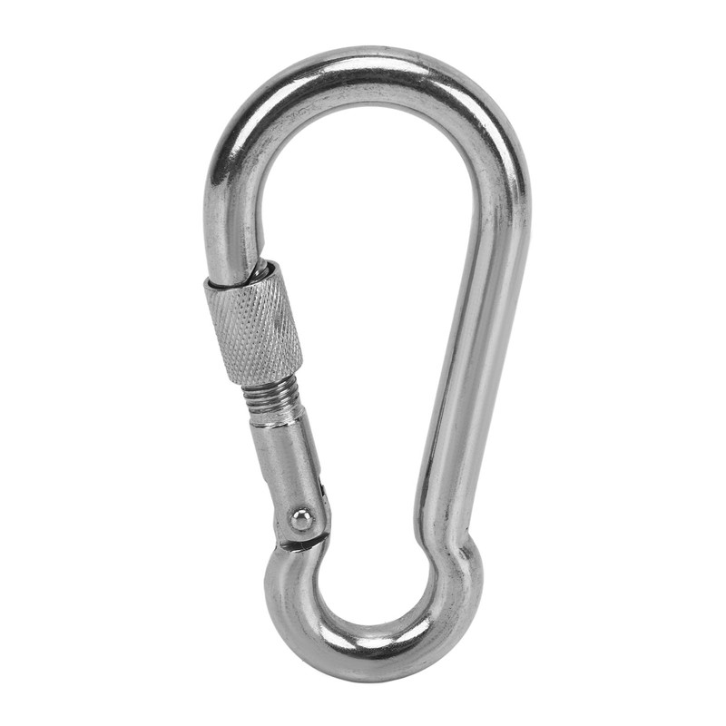 2pcs Stainless Steel Locking Clip Outdoor Camping Locking Buckle for