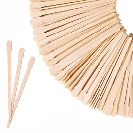 Wooden Wax Sticks for Hair Removal, Eyebrow, Lip, Nose, Smooth Skin, Spa and Home Usage, Pack of 100 (Small)