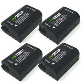 Wasabi Power Battery (4-Pack) for Panasonic DMW-BLK22 and Panasonic Lumix DC-S9, DC-G9, DC-S5, DC-S5 II, DC-S5 IIX, GH5 II, GH6, S5II, S5IIX, S5M2, S5M2X, GH5M2