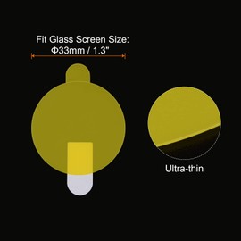 sourcing map Pack of 5 Protective Films 33 mm Soft PET Anti-Fingerprint HD Smartwatch, Suitable for Flat Wristwatches