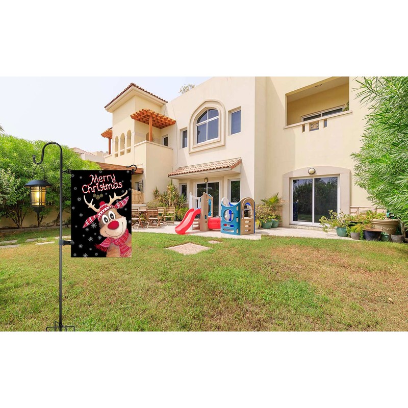 Garden Flag Stand and Shepherd Hook,48 Inch Garden Flag Pole