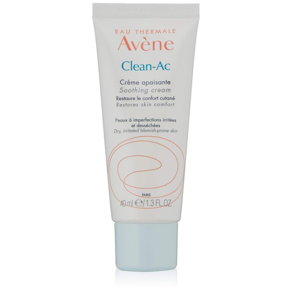 Eau Thermale Avene Cleanance HYDRA Soothing Cream, Rich Moisturizer, Adjunctive Care for Drying Acne Treatments, 1.3 oz.