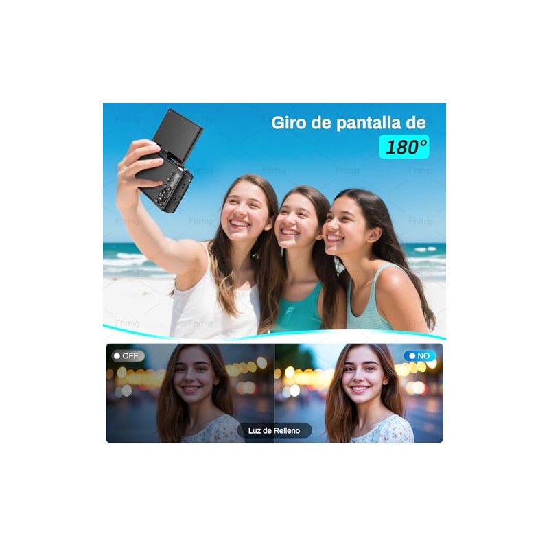 Cámara Digital 5K UHD, 75MP Camaras Fotografica Vintage, Conexión WiFi