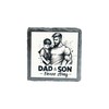 Dad & Son – Forever Strong Slate Coaster (slco-kf25-3588)