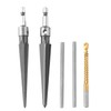 JONMON Tapered Reamer Set and Side Cutting Drill Bit, 3-13mm