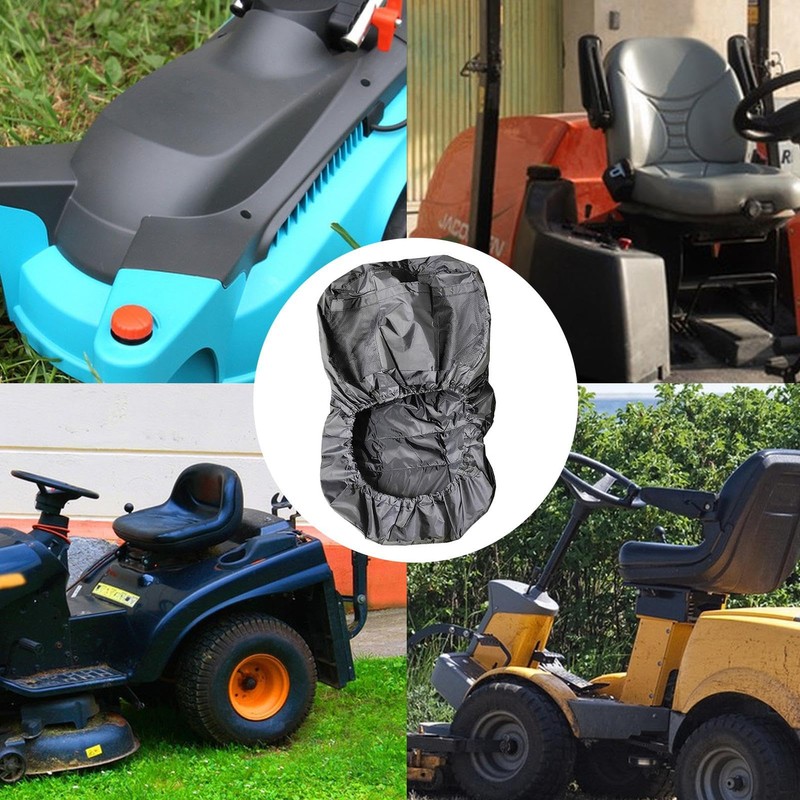 Riding Mower Seat | Black Oxford Cloth Lawnmower Seat,Oxford Cloth