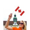 50 Packs Small Canada Flags on Handheld Stick，Miniature Canadian Flag