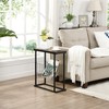FIVEGIVEN Slim Side Table for Small Spaces Thin End Table