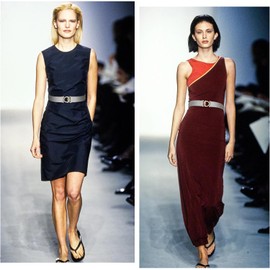 MESU Women Skinny Belt for Dresses Retro Stretch Ladies Waist Belt Silver Band Gold Buckle 80CM