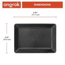 Small Plant Fiber Tray by ONGROK, Designed with Large Rolling Surface and Rounded Corners for Easy Cleanup