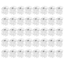 40 Teile Transparente Dreiköpfige Kratzerklammern, 1, 5 Cm Dreiköpfige Kratzer, Mini-Haarklammern, Kleine Haarklammern, Haarklammern Für Frauen, Kinderhaarklammern.