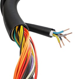 PondLife Cable Protection Tube Flexible Corrugated Pipe Slotted Stable Bend-Resistant UV Resistant 2 m x 29 mm