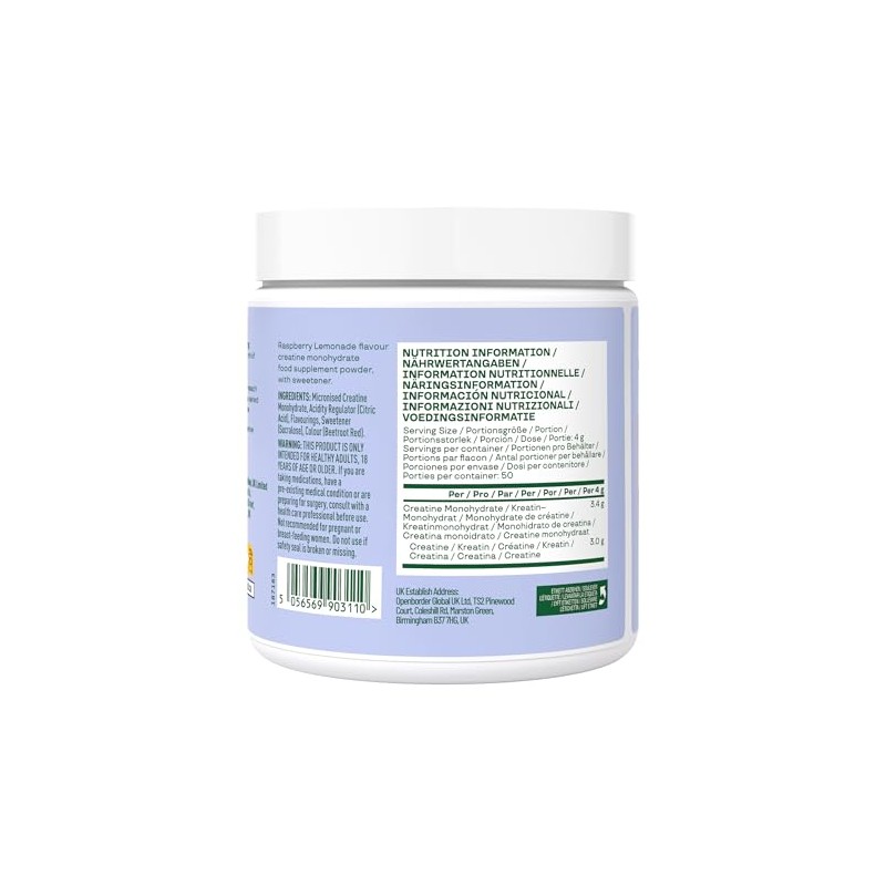Bloom Nutrition Creatine Monohydrate Powder – Fitness & Workout Support