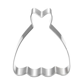 ZDYWY Princess Dress Skirt Shaped Cookie Cutters