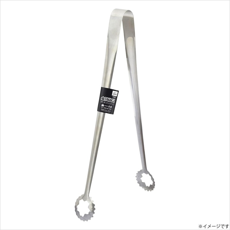 Takagi Craftmando Stainless Steel Tempura Tongs, Large