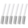 6 Pack Gray Extended Handle Toilet Brush, Bubble Pumice Stone,