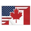 24x36 Inch America Canada Friendship Flag,2x3 FT American USA US