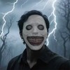 Zombie Party Exorcist Mask: Creepy Halloween Horror Devil Headgear for Cosplay Parties One Size/White Background 10ea