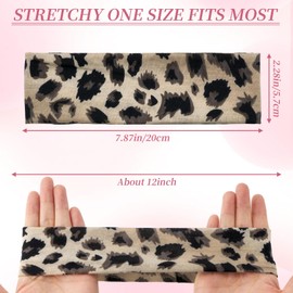 QIUTIMIY Headbands for Women Non Slip - 6 Pack Soft Stretchy Cotton Hair Bands for Women’s Hair – Fashion Sports Headbands for Yoga, Workout, Running, Gym, Daily Wear（Style 4）