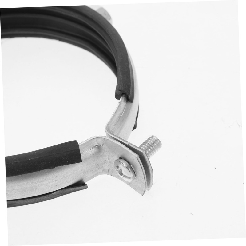 jojofuny 90mm Pipe Clamp Split Ring Hanger Galvanized Steel Wall