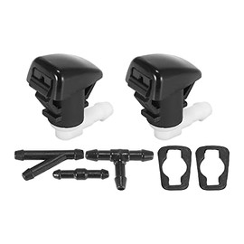 ACROPIX Front Windshield Washer Nozzles Fit for Dodge Durango with Hose Connector - Pack of 7 Black