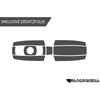 Blackshell® Key foil, 2 x diamond black for your 3-button